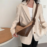 Vintage PU Leather Shoulder Bag Hobos Handbag for Women