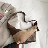 Vintage PU Leather Shoulder Bag Hobos Handbag for Women