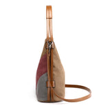 Patchwork Women's Shoulder bags Canvas Female Crossbody Bag Top-Handle Bags