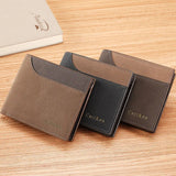 Vintage PU Leather Men's Wallet Mini Thin Carteras Hombre Mens