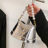 Patent Leather Shell Bag Women Spring Evening Crossbody Mini Handbag