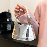 Patent Leather Shell Bag Women Spring Evening Crossbody Mini Handbag