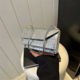 Crocodile Pattern Ladies Shoulder Bag Clutch Purse