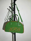Patent Leather Women Fitness Shoulder Bag Letter Print Ladies Tote Handbags