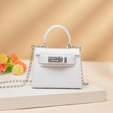 Pattern Chain Crossbody Bag for Women PU Leather Shoulder Bag Small Flap Bag