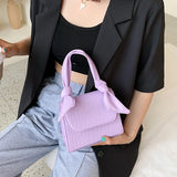 Women's Purple Leather Crossbody Bag