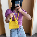 Purple Leather Crossbody Bag for Women