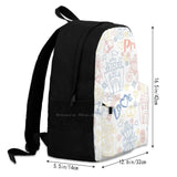 Princess Doodles Laptop Bagpack - Castle Design