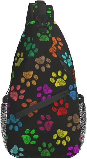 Paw Sling Bag Crossbody Travel Hiking Chest Backpack