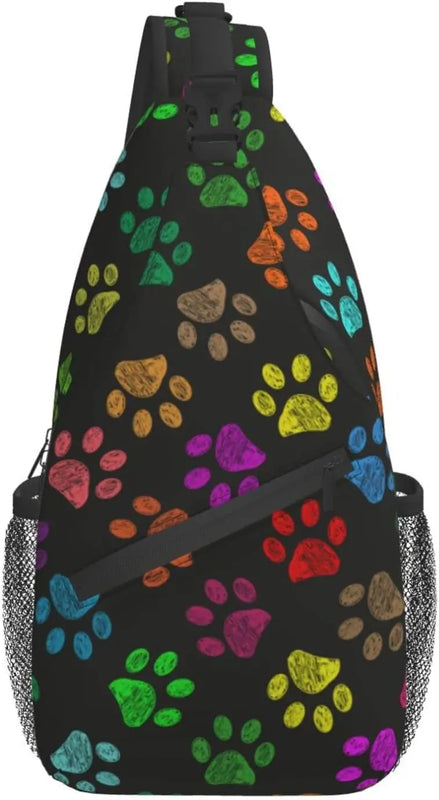 Paw Sling Bag Crossbody Travel Hiking Chest Backpack