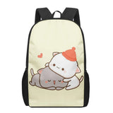 Peach Cat Cartoon 3D Pattern School Bag for Children Girls Boys