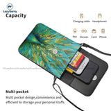 Peacock Shoulder Bag Streetwear Leather Mobile Phone Bag
