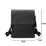 Peaker Business Men's Crossbody Shoulder Bag Handbag PU Leather Messenger Bag