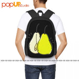 Pear Fruit Hipster Tumblr Swag Backpack Large Capacity Art Print Gym Tote Bag