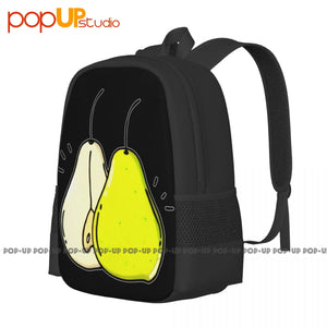 Pear Fruit Hipster Tumblr Swag Backpack Large Capacity Art Print Gym Tote Bag