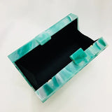 Green Acrylic Clasp Chain Shoulder Bag