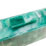 Green Acrylic Clasp Chain Shoulder Bag
