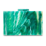Green Acrylic Clasp Chain Shoulder Bag