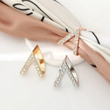Crystal Shawl Brooch Hijab Clip Wedding Accessory