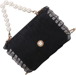 Pearl Chain Bag Shoulder Cross Body Handbag