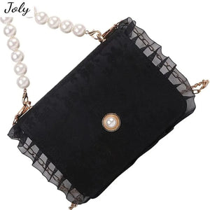 Pearl Chain Bag Shoulder Cross Body Handbag