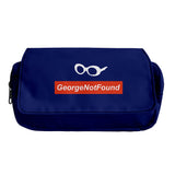 Georgenotfound Double-Layer Pencil Box Large Tote Milk Bag Student Pencil Box