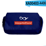 Georgenotfound Double-Layer Pencil Box Large Tote Milk Bag Student Pencil Box