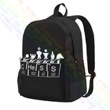 Periodic Table Elements Chess Large Capacity Backpack Travel Art Print