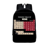 Chemistry Print Backpack for Teen Schoolbags High-Capacity Rucksack