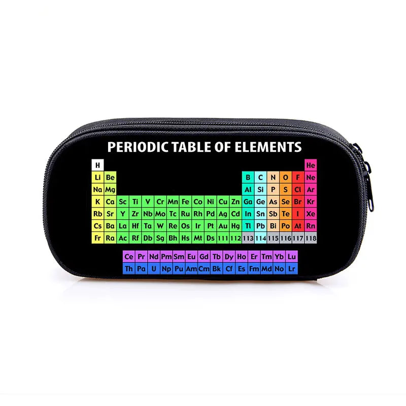 Periodic Table of Elements Print Cosmetic Case Pencil Bag