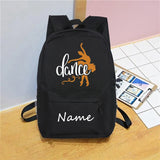 Personalised Ballet Backpack Name Schoolbag Kids Child Teenagers School Dance