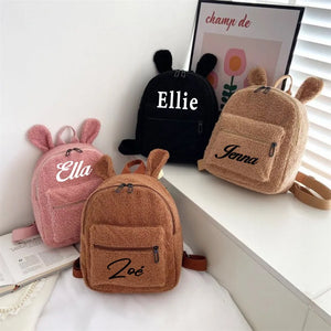 Personalised Bear Backpack Name Printed Kids Toddler Mini Rucksacks