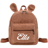 Personalised Bear Backpack Name Printed Kids Toddler Mini Rucksacks