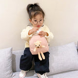 Kids Bear Backpack Plush Bag Waterproof Boys and Girls Toddler School Bag
