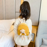 Kids Bear Backpack Plush Bag Waterproof Boys and Girls Toddler School Bag