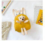 Kids Bear Backpack Plush Bag Waterproof Boys and Girls Toddler School Bag