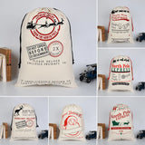 Personalised Christmas Stockings Bags Santa Gift Sack Xmas Candy Drawstring Bag
