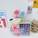 Personalised Rabbit Backpacks Name Portable Children Travel Shopping Rucksacks
