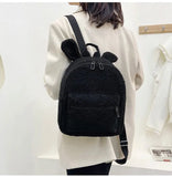 Personalised Embroidery Backpack with Bear Shoulder Bags