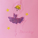Custom Embroidery Ballerina Bag, Personalised Dance Backpack for Girls