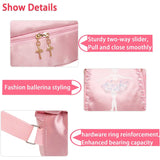 Embroidery Ballet Dance Backpack with Shoe Compartment