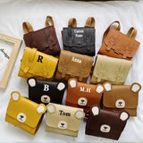 Embroidery Bear Toddler Bag Kids Mini School Animal Crossbody Bag