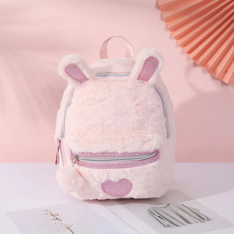 Personalised Embroidery Plush Rabbit Backpack