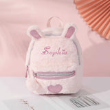 Personalised Embroidery Plush Rabbit Backpack