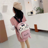 Personalised Embroidery Kids Backpack Animal Schoolbag Waterproof Backpack