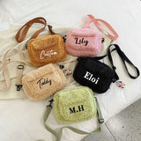 Personalised Plush Crossbody Shoulder Bag Casual Tote