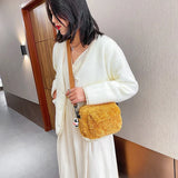 Personalised Plush Crossbody Shoulder Bag Casual Tote