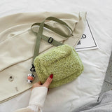 Personalised Plush Crossbody Shoulder Bag Casual Tote