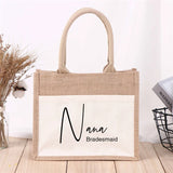 Personalised Name Bridesmaid Tote Bag Gift for Bridesmaid