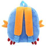 Personalised Crab Toddler Backpack, Soft Plush Mini Travel Bag